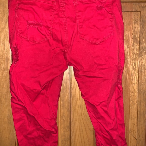 Red Ripped Jeans - Picture 7 of 8